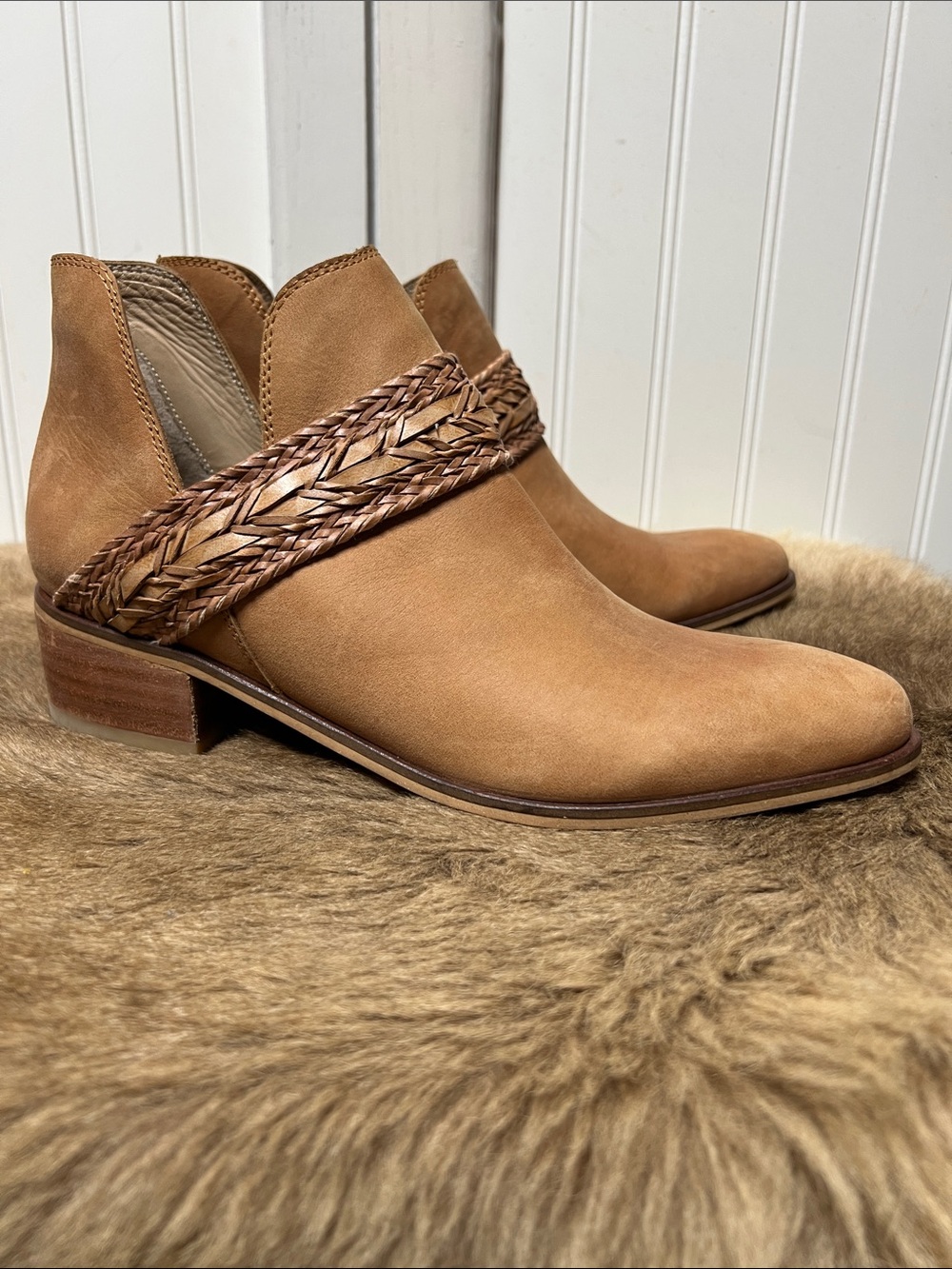 Kaanas Ra Cinnamon Ankle Boots 10 Booties Boho